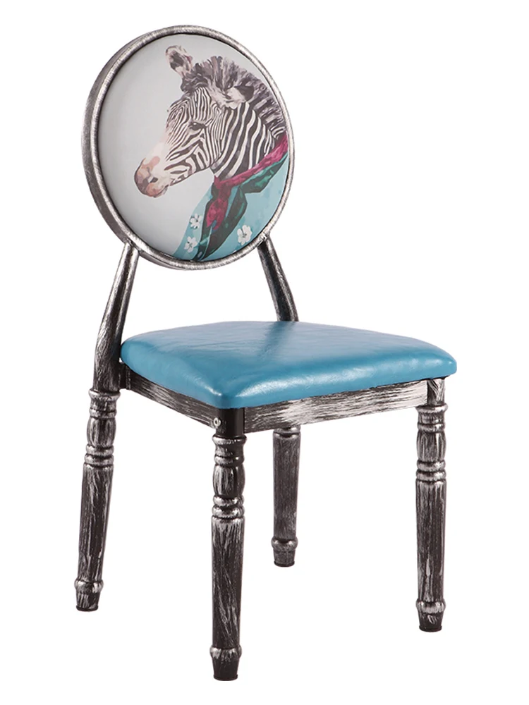 

Retro Home Dining Chairs Hotel Reception Chairs Upholstered Chairs For Cafeteria/bedroom/living /patio/makeup/manicure