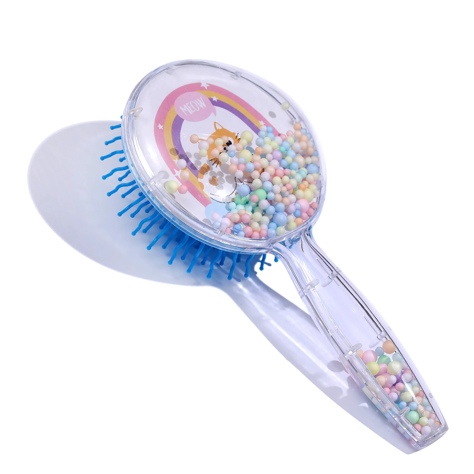 

Horse Cat Animal Colorful Foam Anti-static Hair Brush Massage Comb Shower Wet Detangle Hair Brush Salon Hair Styling Tools