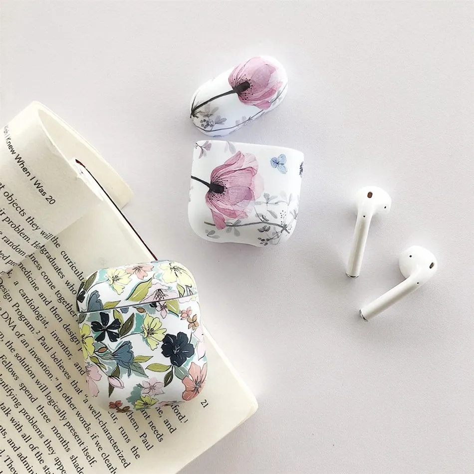 Беспроводной чехол для наушников для Airpods, чехол, Роскошный милый цветок, чехол для наушников для Apple Air Pods 2, чехол, защита, аксессуары для кожи