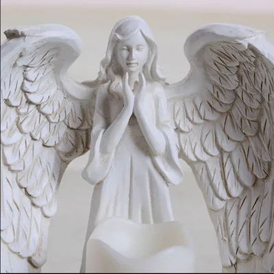 

Свадебный подарок, украшение для дома в европейском стиле, практичное, для гостиной, спальни, телевизора, ангела, электронный подсвечник