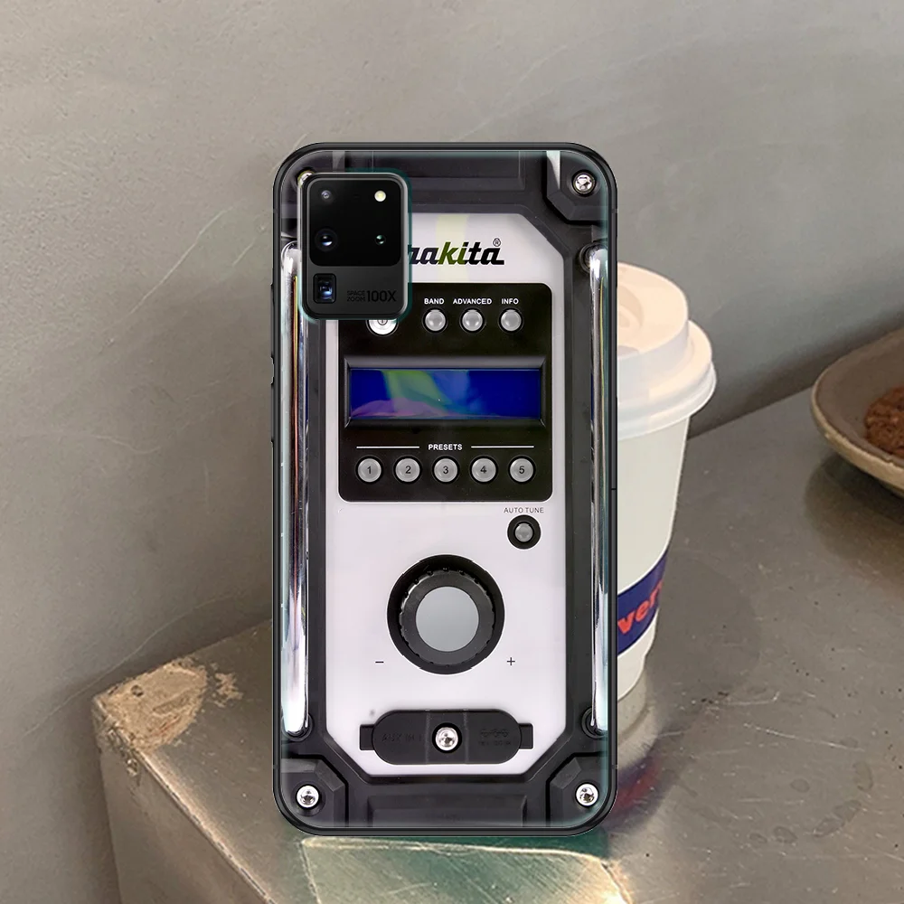 

Makita fashion toolbox Phone case For Samsung Galaxy Note 4 8 9 10 20 S8 S9 S10 S10E S20 Plus UITRA Ultra black silicone funda