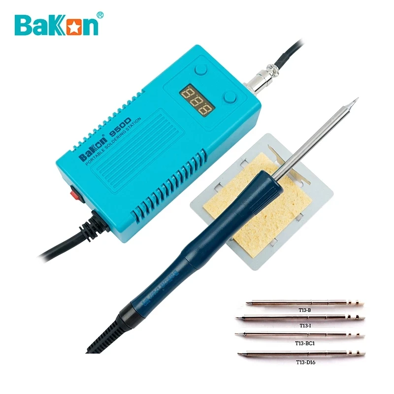 Портативная паяльная станция BAKON 950D 75 Вт Модернизированная наконечник T13