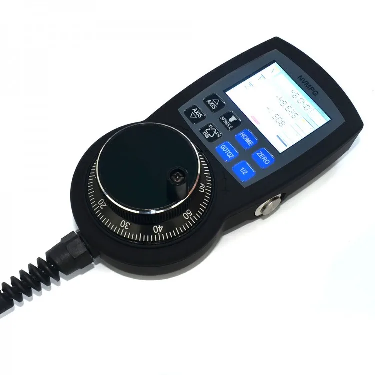 

NVMPG-3D RJ45 Port CNC Manual Pulse Generator MPG Coordinates Display Handwheel with USB MACH3 Interface Board