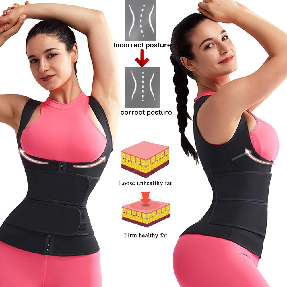 ГЕКСИН неопрен Пот Сауна тела формирователь жилет Талии Тренажер моделирование