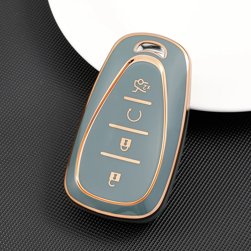 

TPU Car Key Cover Case For Chevrolet Cruze Spark Sonic Camaro Volt Bolt Trax Malibu Captiva Lacetti Aveo 4 Button Fob Shell