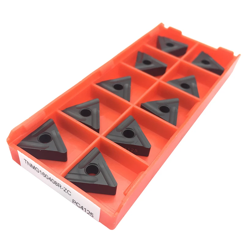 TNMG160408 R ZC PC4125 карбидные вставки резец для наружной обточки TNMG 160408 токарный станок