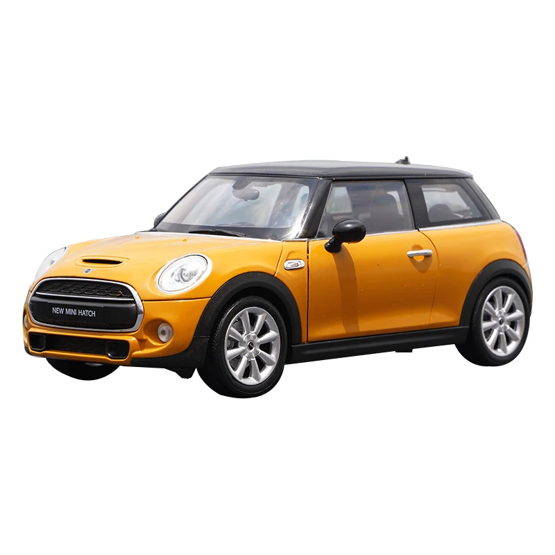

Оригинальная фабрика в масштабе 1:18 Welly Mini cooper S Новый мини люк литый под давлением Сплав Имитация игрушечного автомобиля модель для подарка