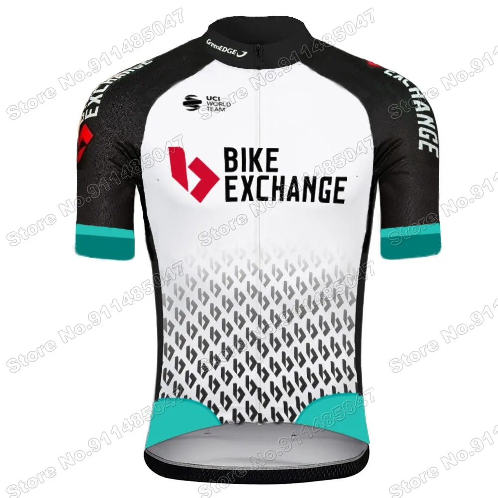 

Bike Exchange 2021 Maillot Cycling Jersey Short Sleeve Clothing Men Road Bike Shirt Bicycle MTB Uniform Ropa Fietsshirt