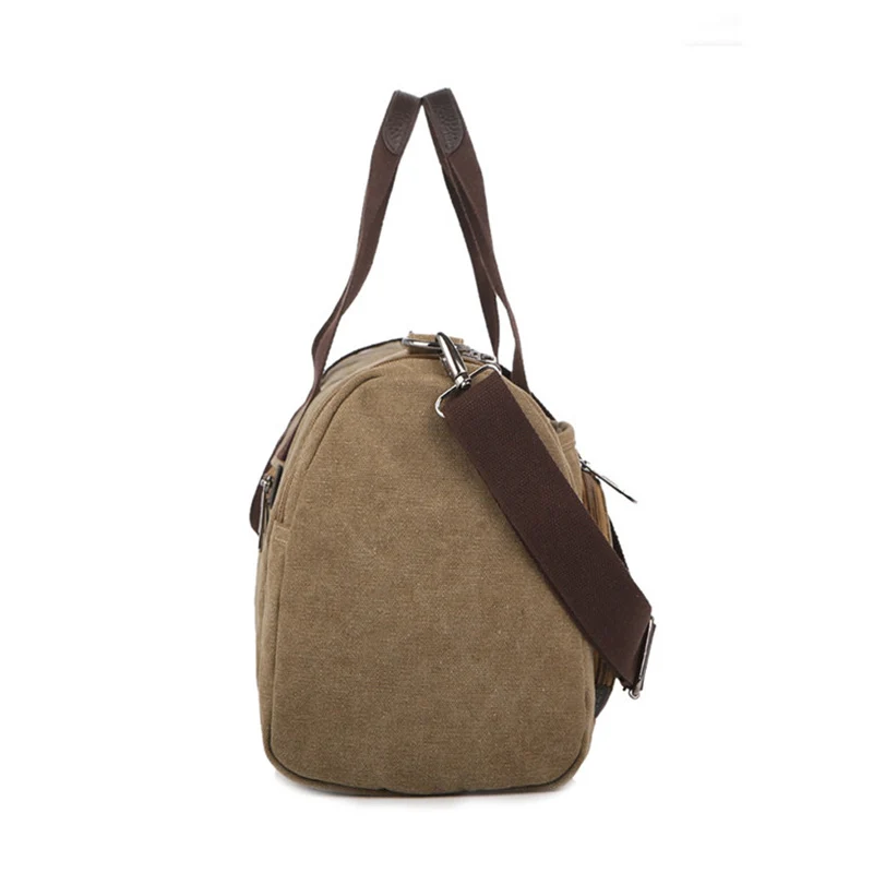 Новая холщовая мужская дорожная сумка Большая вместительная