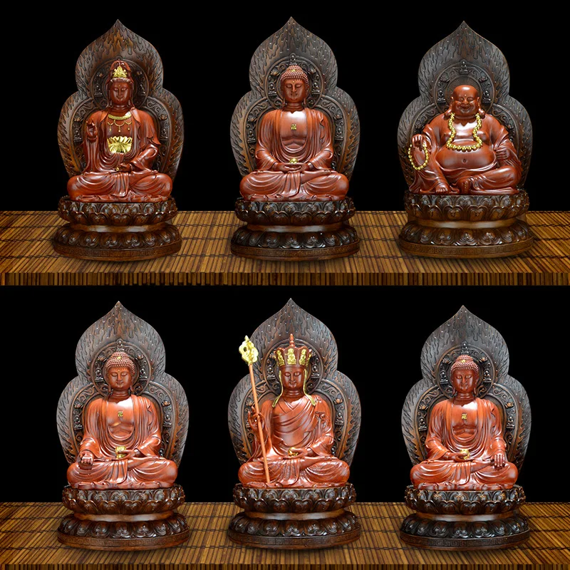 Dizang Wang Guanyin Будда изделия из смолы украшения для дома гостиной маленькая статуя