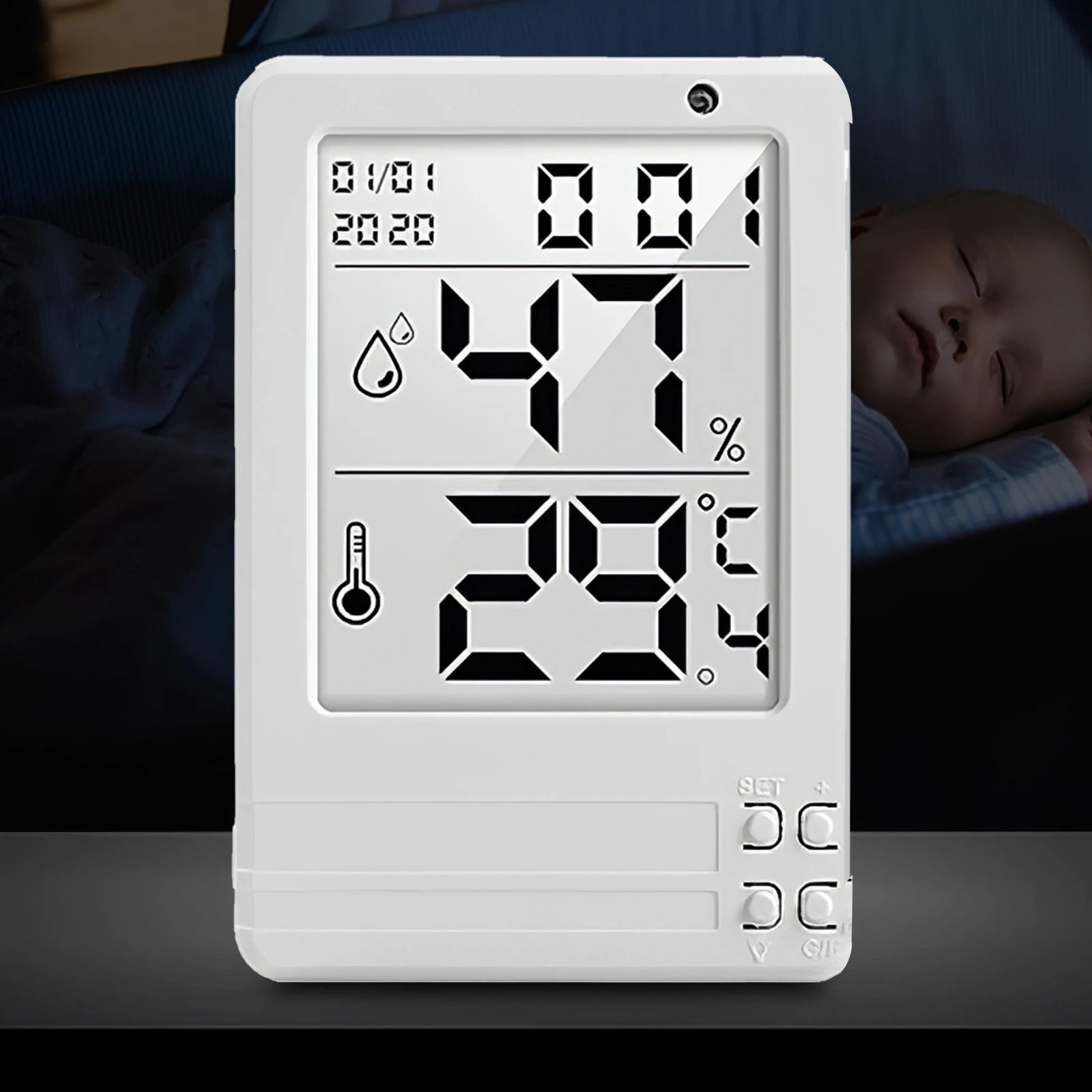 

Электронный термометр и гигрометр с ЖК-дисплеем