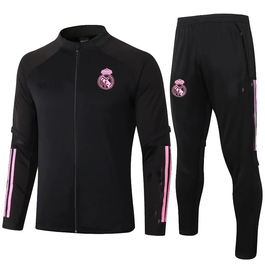 

2021lMadrid Adult Training suit Men Jacket SRERGIO RAMOS Survetement HAZARD BENZEMA Jogging Football Tracksuit