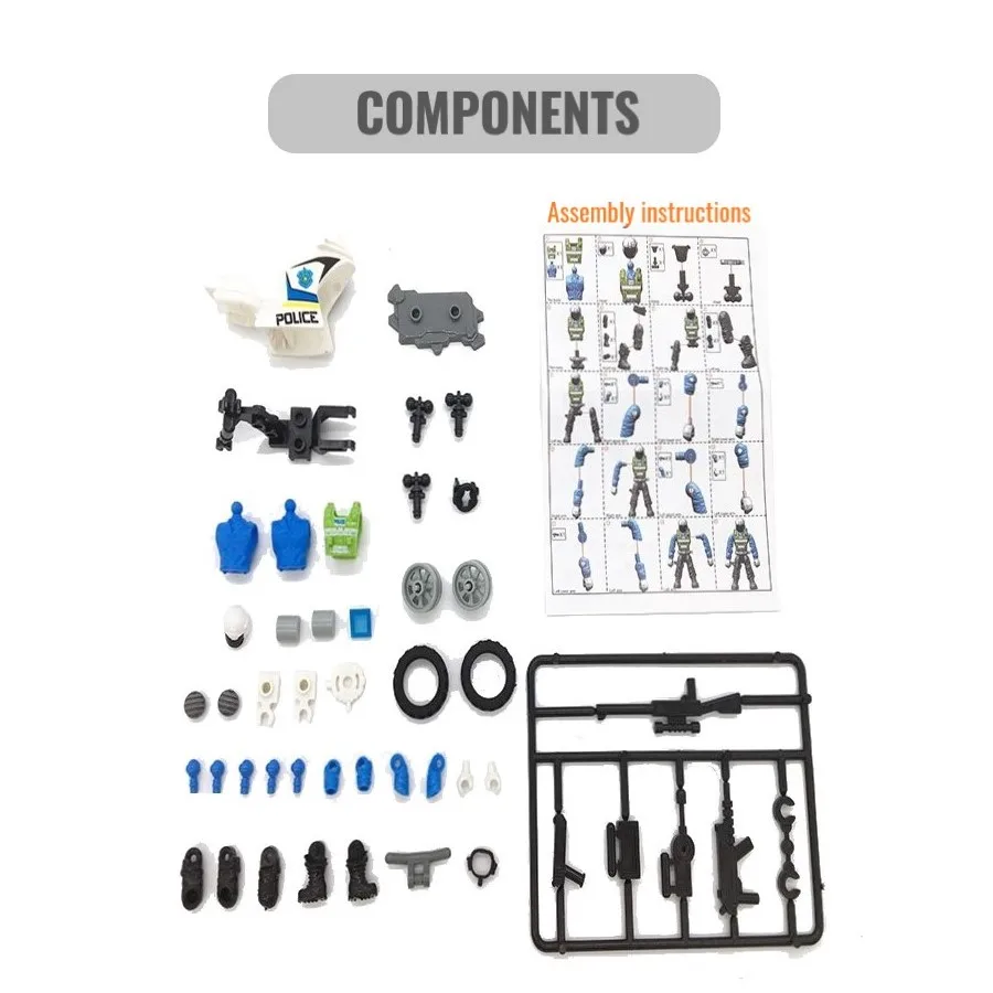 Конструктор 6 в 1 подвижные фигурки из АБС-пластика сделай сам с суставами