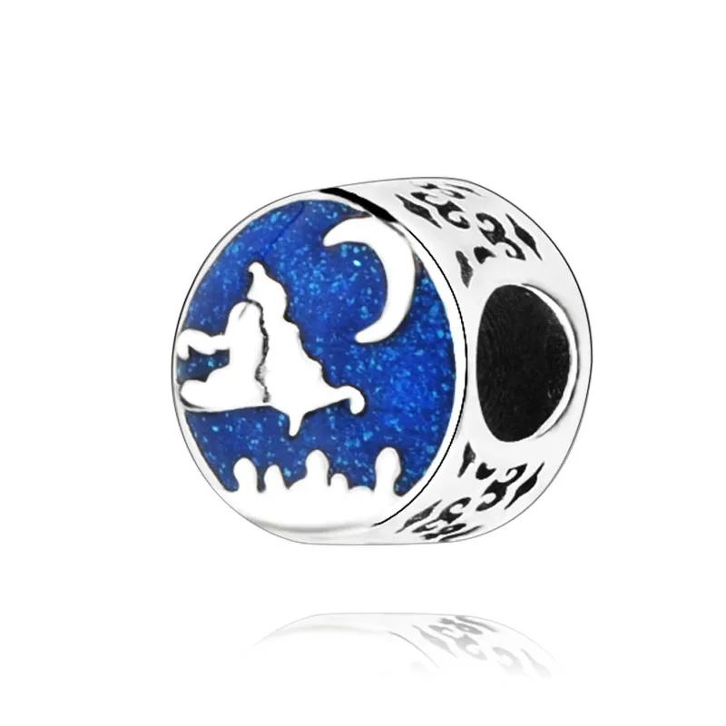 925 Серебряный Кристалл Стиль звезда Рождество Сердце Луна бант круглый шарик