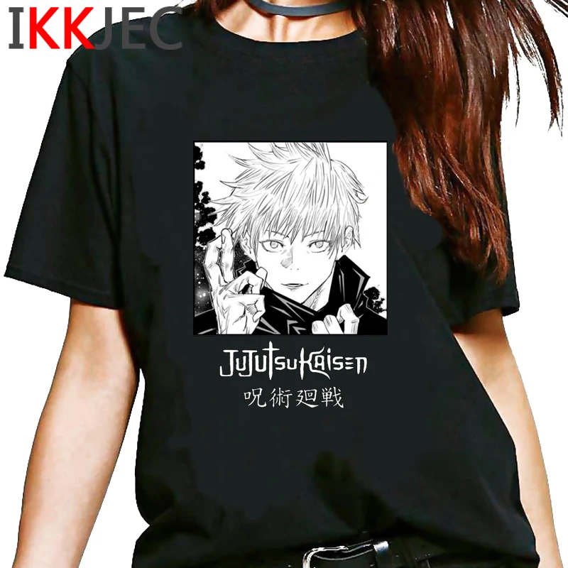 

jujutsu kaisen top tees summer top men couple graphic tees streetwear kawaii casual clothes streetwear aesthetic