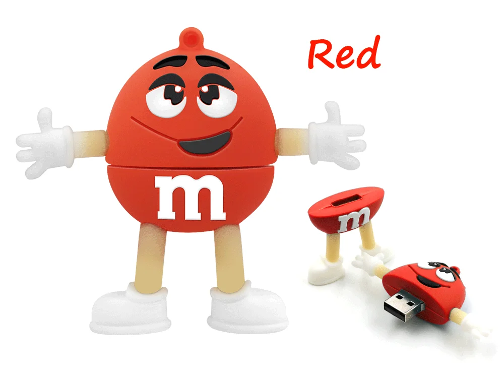 Милый флеш-накопитель u-диск 32gb 16gb 8gb rainbow beans M& M bean usb флеш-накопитель прекрасный подарок полная емкость 64gb флешка cle usb loptop