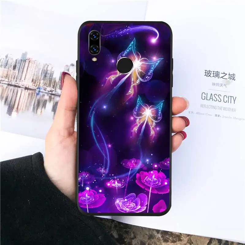 

Simple Cute Butterfly Pattern animal Phone Case For Huawei honor Mate P 10 20 30 40 i 9 8 pro x Lite smart 2019 nova 5t