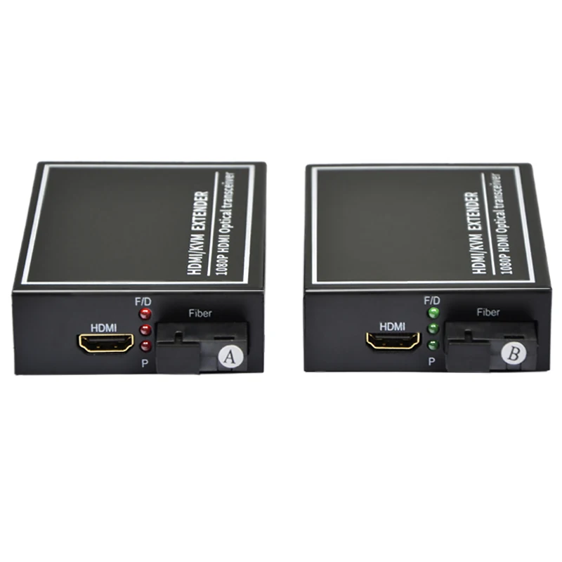 1 Pair SC port Fiber video media fiber extender 1080P HDMI audio and video optical end machine HDMI fiber optic transmitter