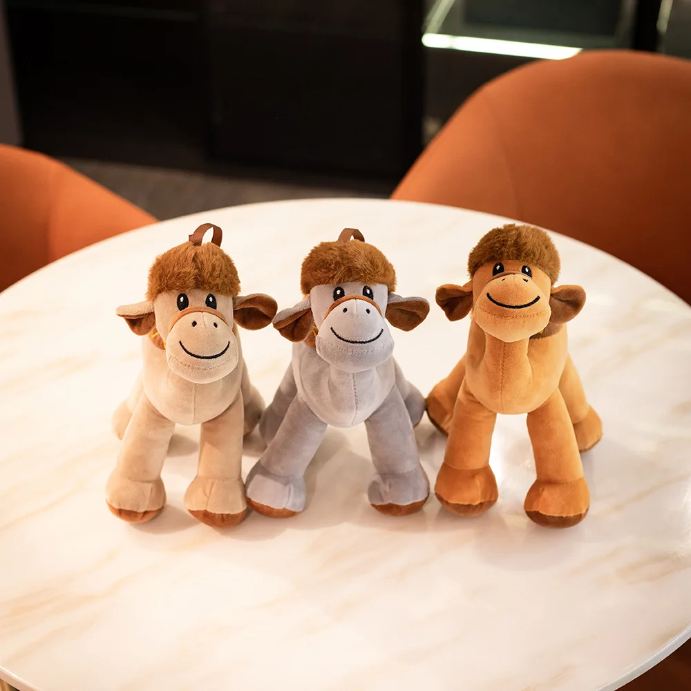 Игрушка-имитация животного 25 см плюшевая набивная кукла-верблюд реквизит для