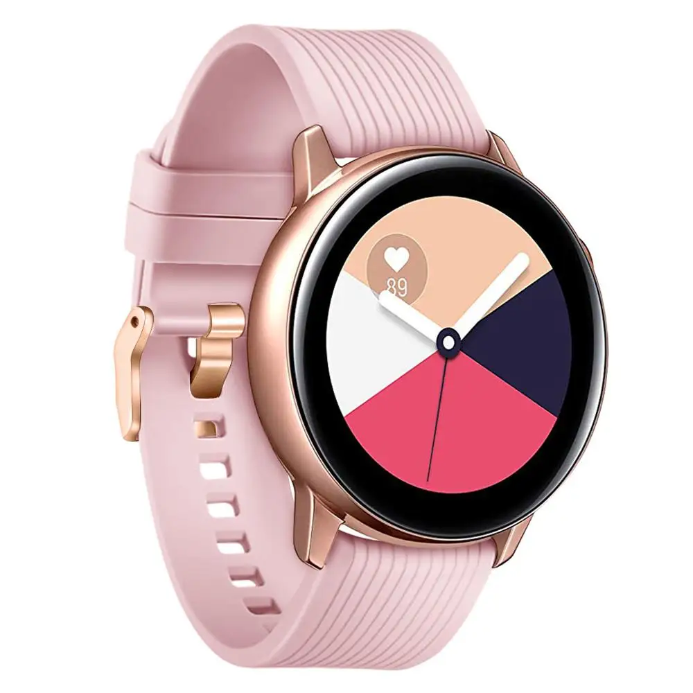 Силиконовый спортивный ремешок 20 мм для Samsung Galaxy Watch Huawei Huami сменный часов