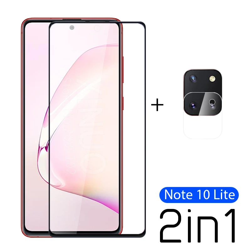 Закаленное стекло 2-в-1 для Samsung Galaxy Note 10 Lite Защитное экрана камеры Note10 пленка