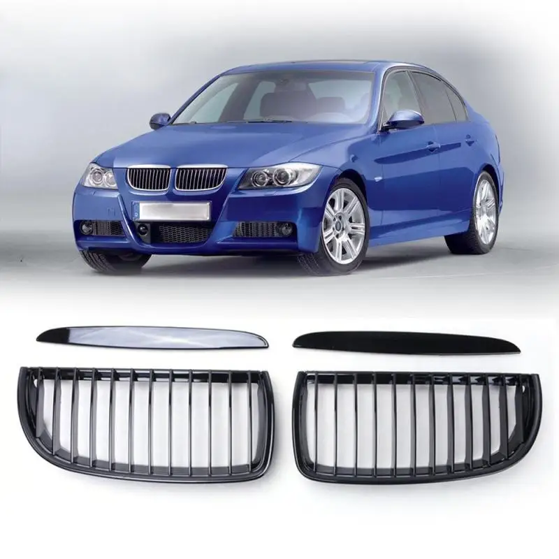 Передняя Спортивная решетка для BMW E90 E91 4D 3 Series Sedan Touring 2005 2006 2007 2008 передний бампер 4