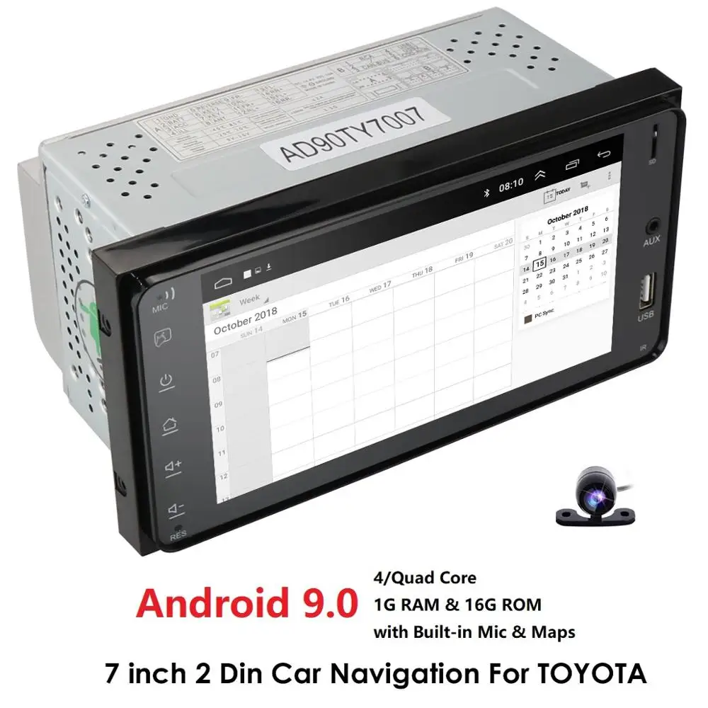 Hizpo Android 6 2 дюймов для Toyota Corolla Prado 4RUNNER Hilux FJ Cruiser Tundra Echo gps RAV4 Автомобильная Bluetooth