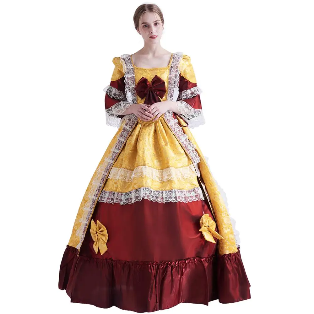 

Костюм Марии-Антуанетты рококо, 18-го века, женское платье, вечерний костюм, бальное платье для маскарада, винтажный костюм для косплея, вечер...
