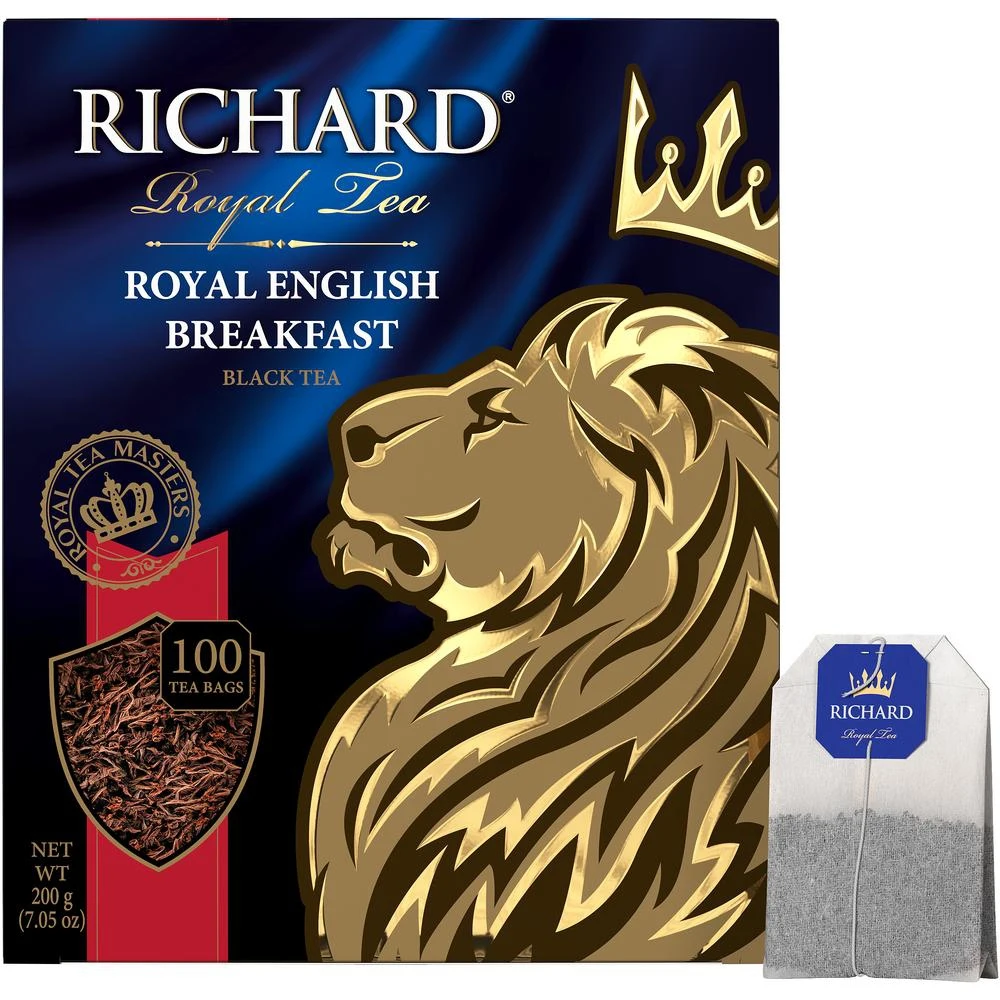 Чай Richard &quotRoyal English Вreakfast&quot черный 100 пакетиков |