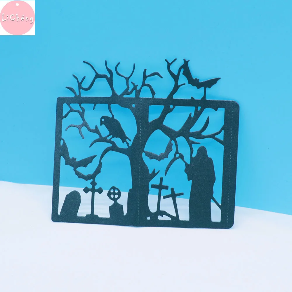 Хэллоуин грубые дьявол металлический Трафаретный вырубной штамп Скрапбукинг