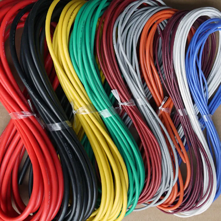 

15AWG Silicone Gel Rubber Wire OD 3.2mm Flexible Cable High Temperature Insulated Copper Ultra Soft Electron DIY Line Colorful