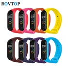 Ремешок силиконовый для Xiaomi Mi Band 4 3 Mi Band 3 4, сменный Браслет для mi Band 4