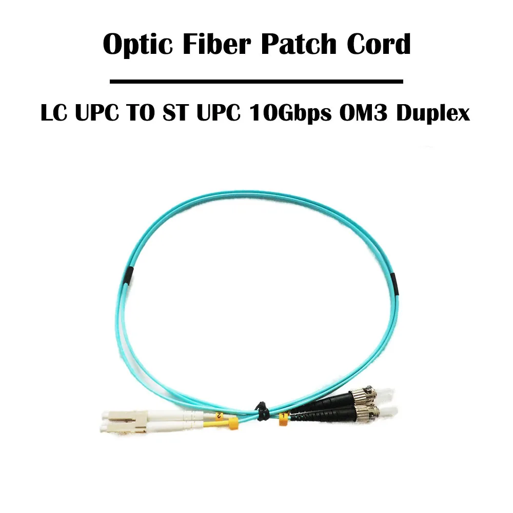 10 Pieces 2.0 Meter LC UPC TO ST 10Gbps OM3/40Gbps OM4 MM 50/125 Multi Mode Duplex 2.0mm Fiber Patch Cord | Мобильные телефоны и