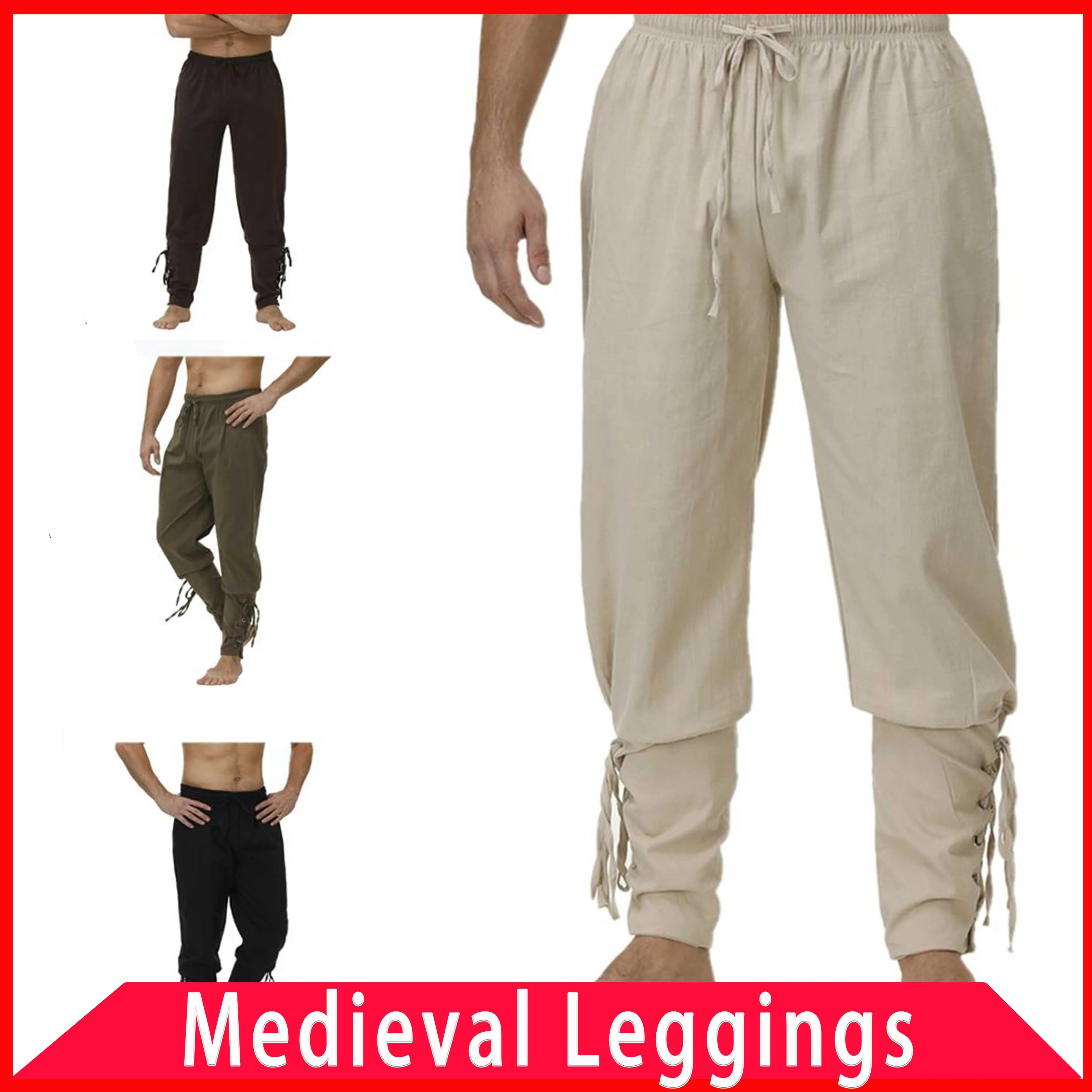 

Пиратские брюки для мужчин, косплей-Костюм Рыцаря викингов, в средневековом стиле, для Хэллоуина, карнавала вечерние, готические штаны, пира...