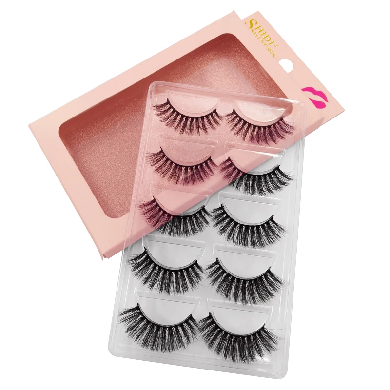 YSDO Lashes 5 пар, норковые ресницы, натуральные длинные 3d норковые ресницы ручной работы, накладные ресницы, накладные ресницы для макияжа