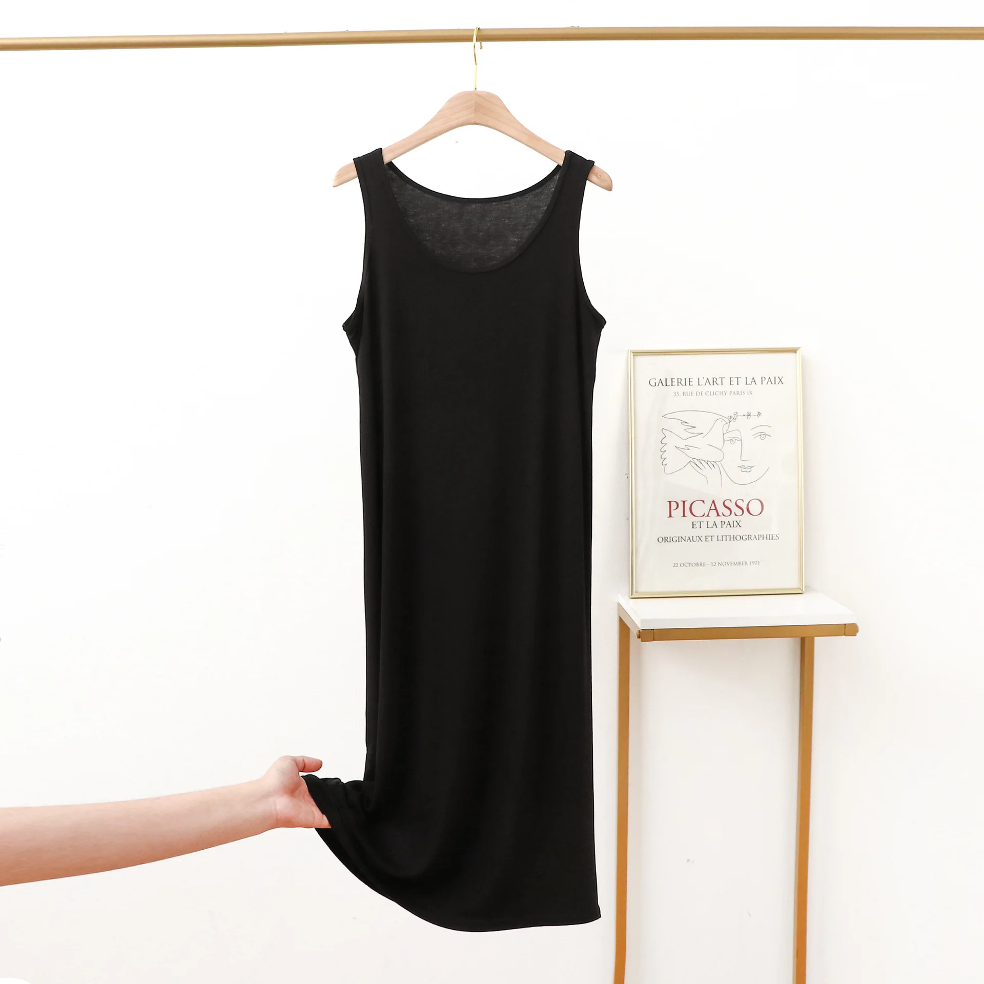 

2021 summer plus size v-neck little fairy lotus leaf floral dress chiffon camisole one