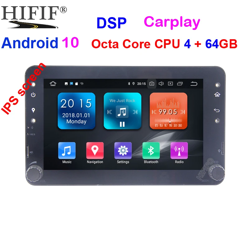 Автомагнитола 2 din Android 10 0 GPS для VW Passat B6 CC Polo GOLF 5 6 Touran Jetta Tiguan Magotan Seat 9 дюймов экран с