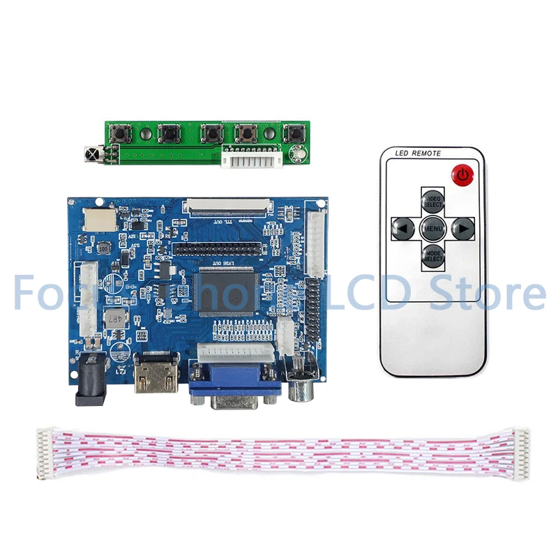 7 дюймов 1024*600 ЖК-дисплей Экран Дисплей для Raspberry Pi с сенсорным экраном Панель и VGA +