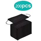 200 ПК 3Ply уход за кожей лица Модные маска для лица с изображением рта маска 3Ply черный маски для лица и приятная на ощупь маски Спортивная маска для лица Уход за кожей лица маски mascarillas