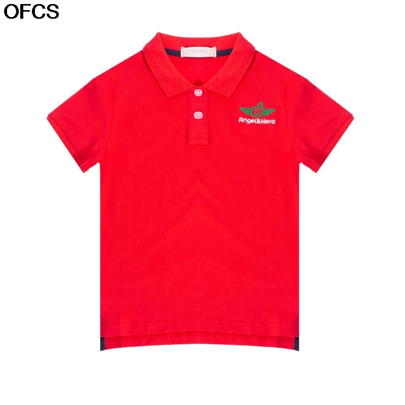 

Футболки для мальчиков, детские летние топы с коротким рукавом, однотонная Детская рубашка для мальчиков, школьная форма, одежда, хлопковая ...