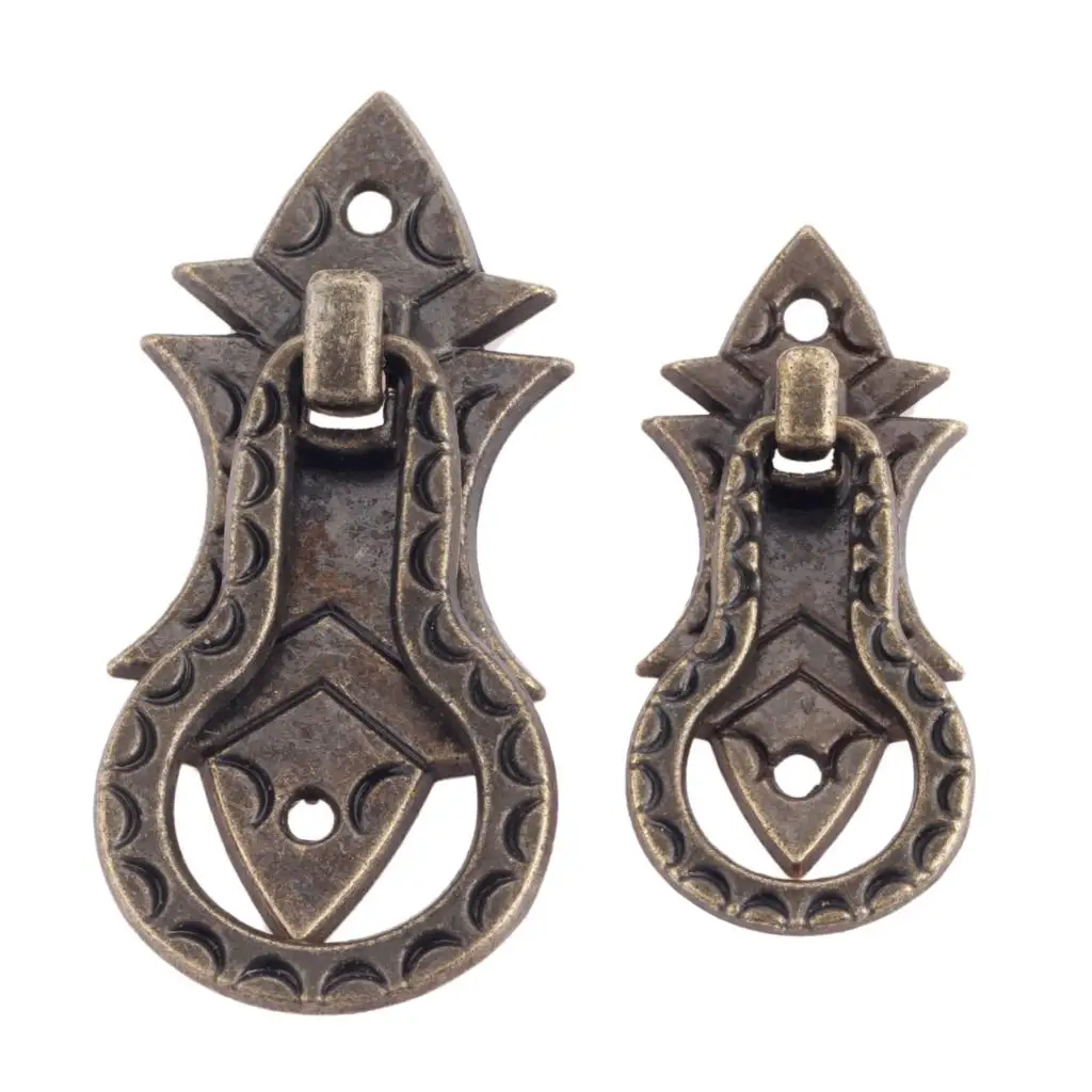 Винтажная металлическая ручка для мебели 2 шт. бронзовая ручки шкафа и выдвижной