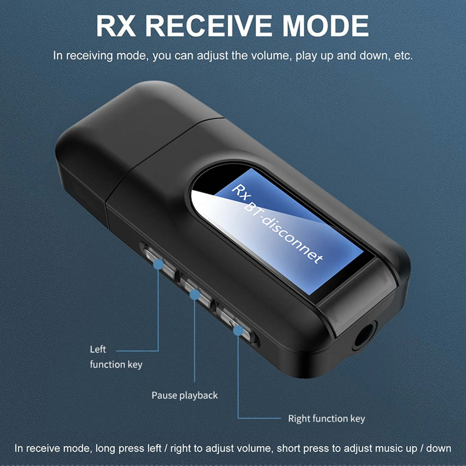 USB forBluetooth-совместимый адаптер 5 0 для ПК динамик планшета автомобиля ТВ
