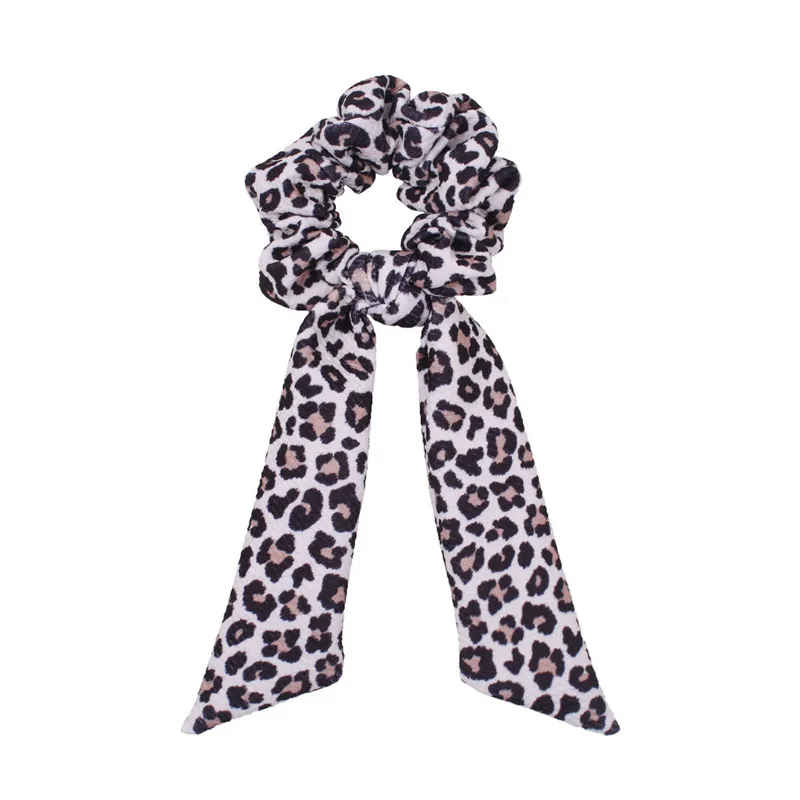 

Free shipping color printed ribbon Children's scrunchies BB girl's hair bands ins kid's Ponytail Holder Hair accessories