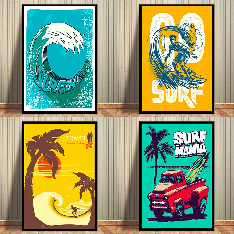 Винтажные настенные постеры из крафт бумаги с покрытием|Рисование и каллиграфия|