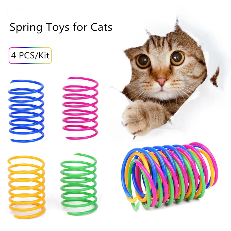 Милые игрушки для кошек интерактивные весенние 4 цветов Katten домашних животных