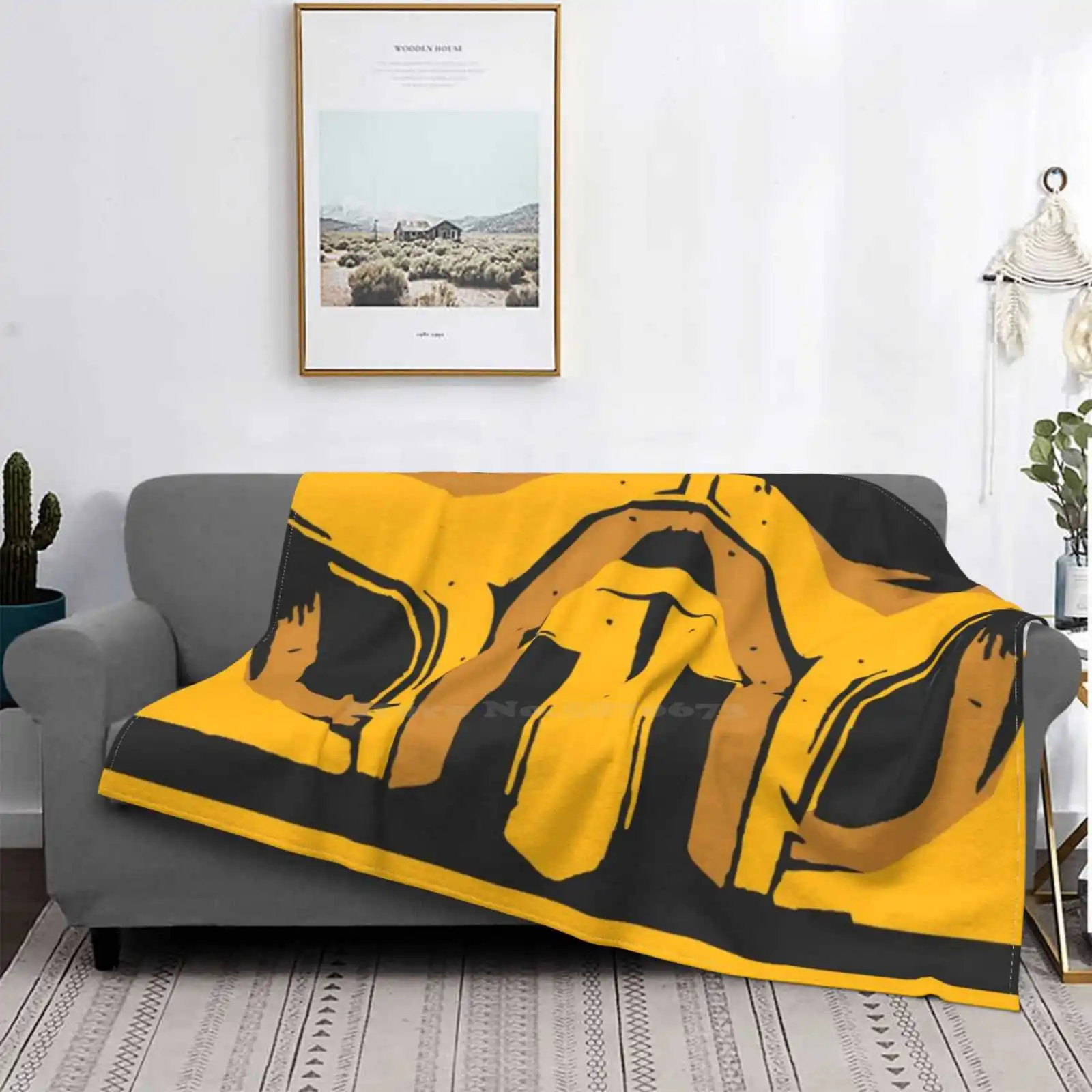 

Máscara de escorpión, manta de aire acondicionado, manta suave de moda, escorpión Mortal Kombat