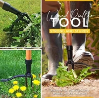 standing weed puller tool weeding hook manual garden lawn root remover weeder easy apply vertical weeding digging grass shovel