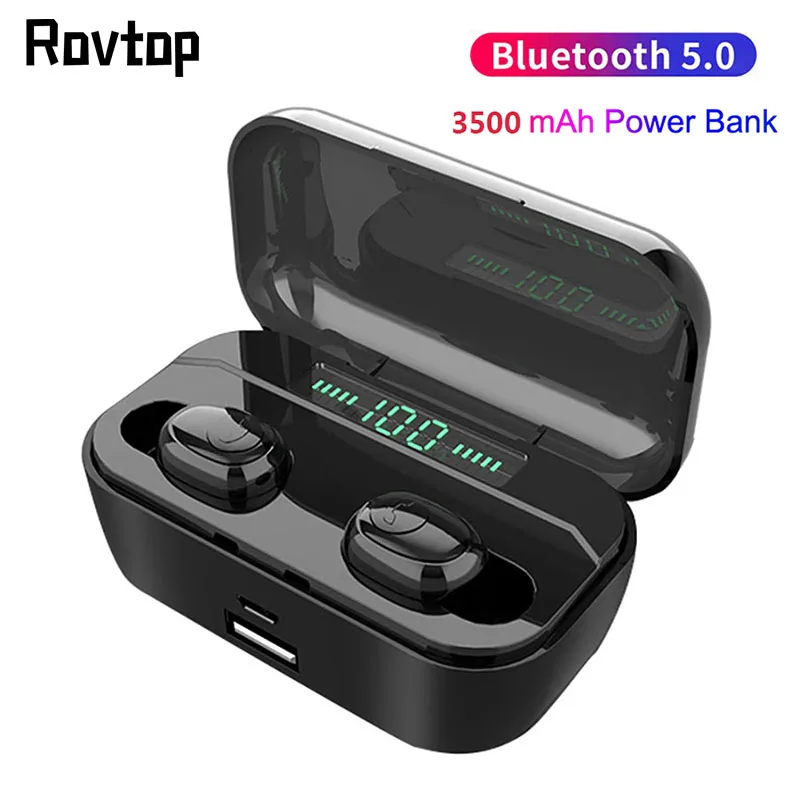 TWS Bluetooth 5 0 беспроводные наушники-вкладыши гарнитура шумоподавление Спортивная