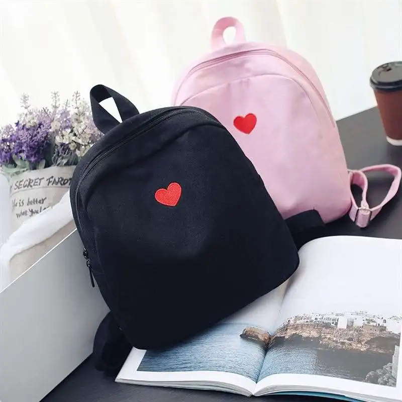 Женский холщовый рюкзак ANAWISHARE маленькая школьная сумка с вышивкой для девочек