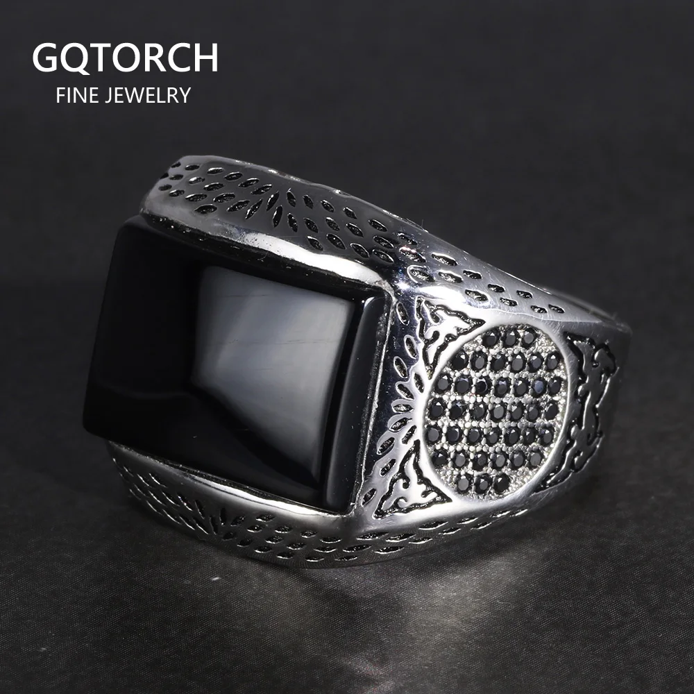 Кольца в ретро стиле из настоящего чистого искусственного серебра Крутое